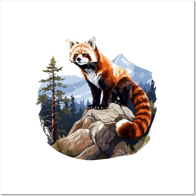 Red Panda In Nature Wall Art by zooleisurelife